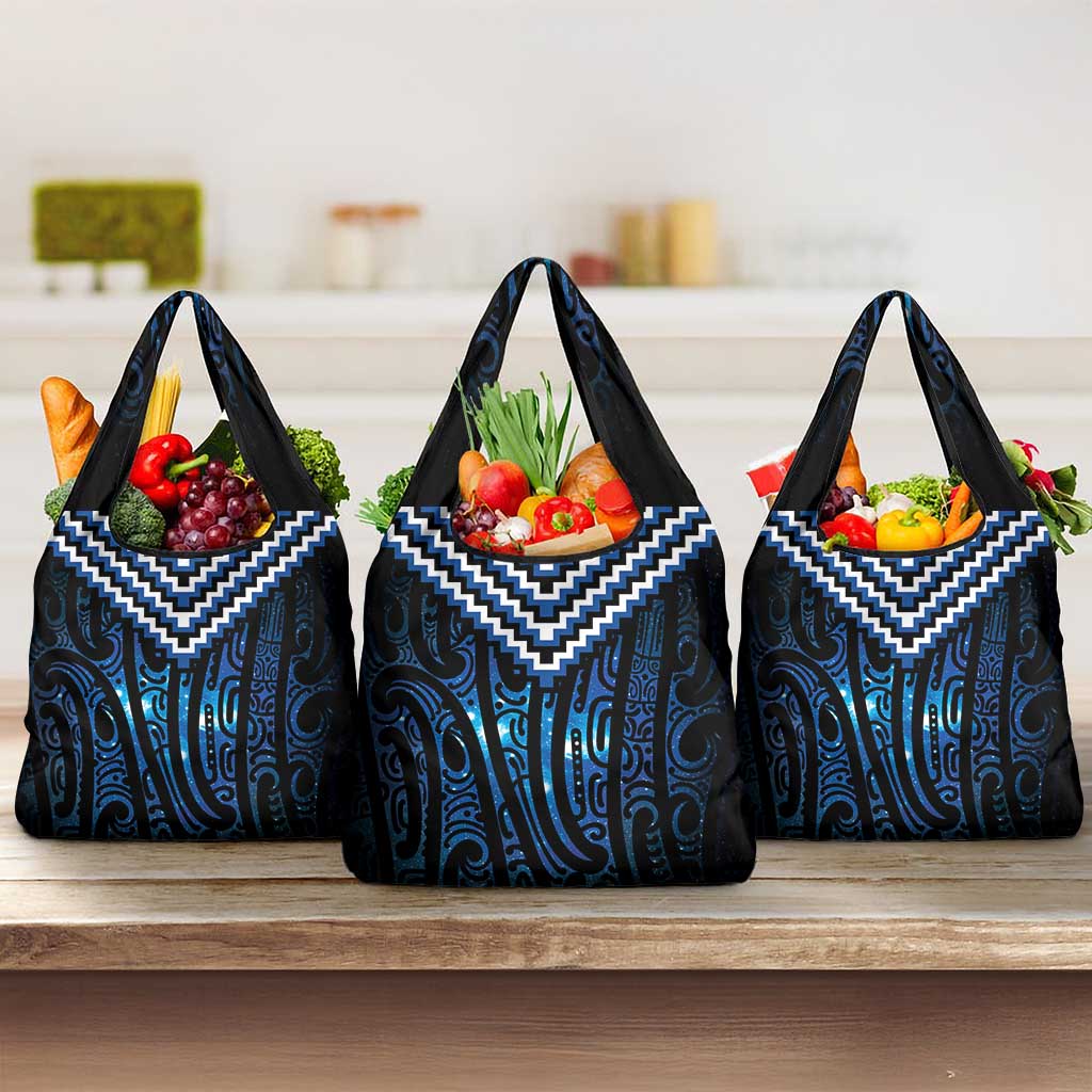 New Zealand Matariki Grocery Bag Galaxy Poutama Motifs