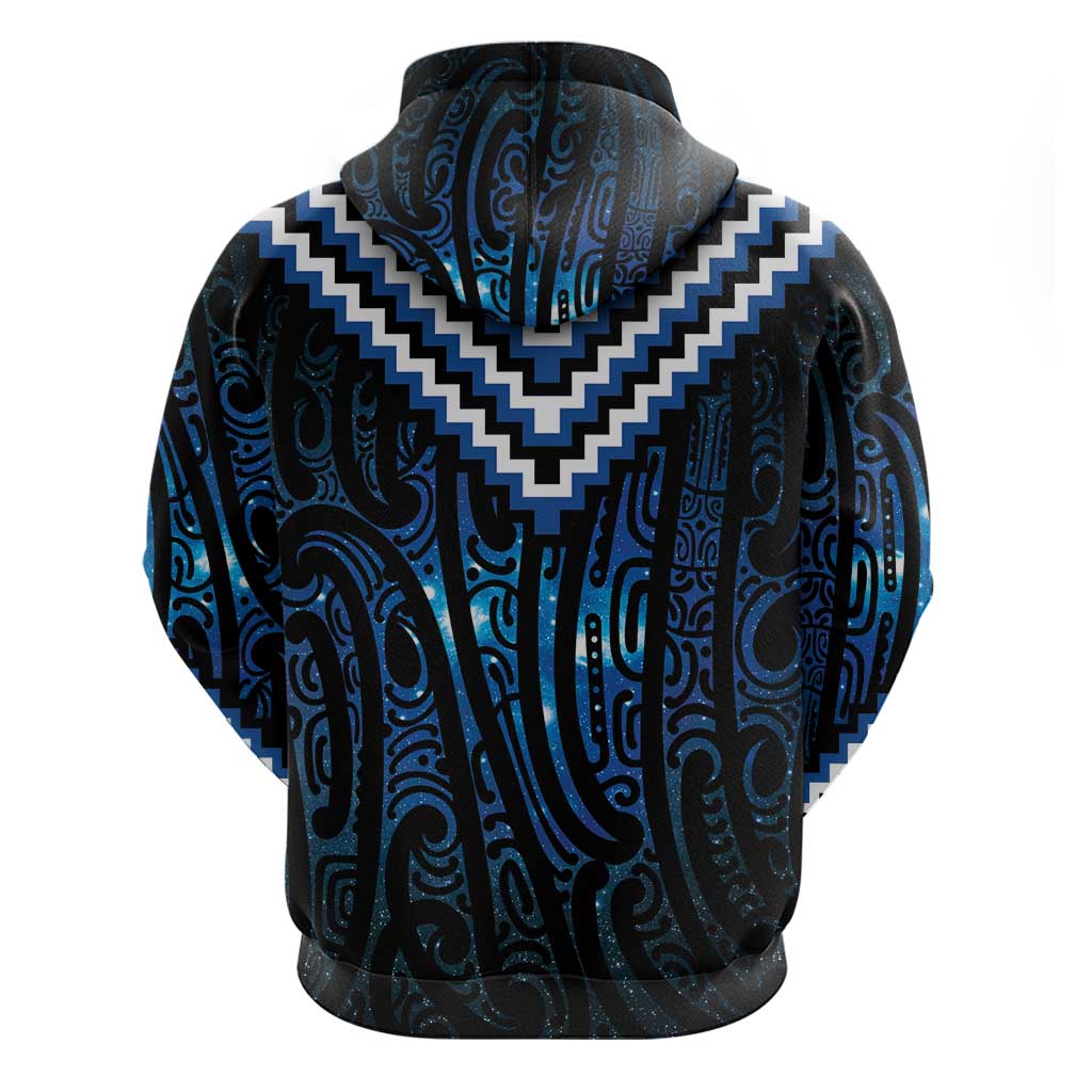 New Zealand Matariki Hoodie Galaxy Poutama Motifs