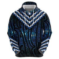 New Zealand Matariki Hoodie Galaxy Poutama Motifs