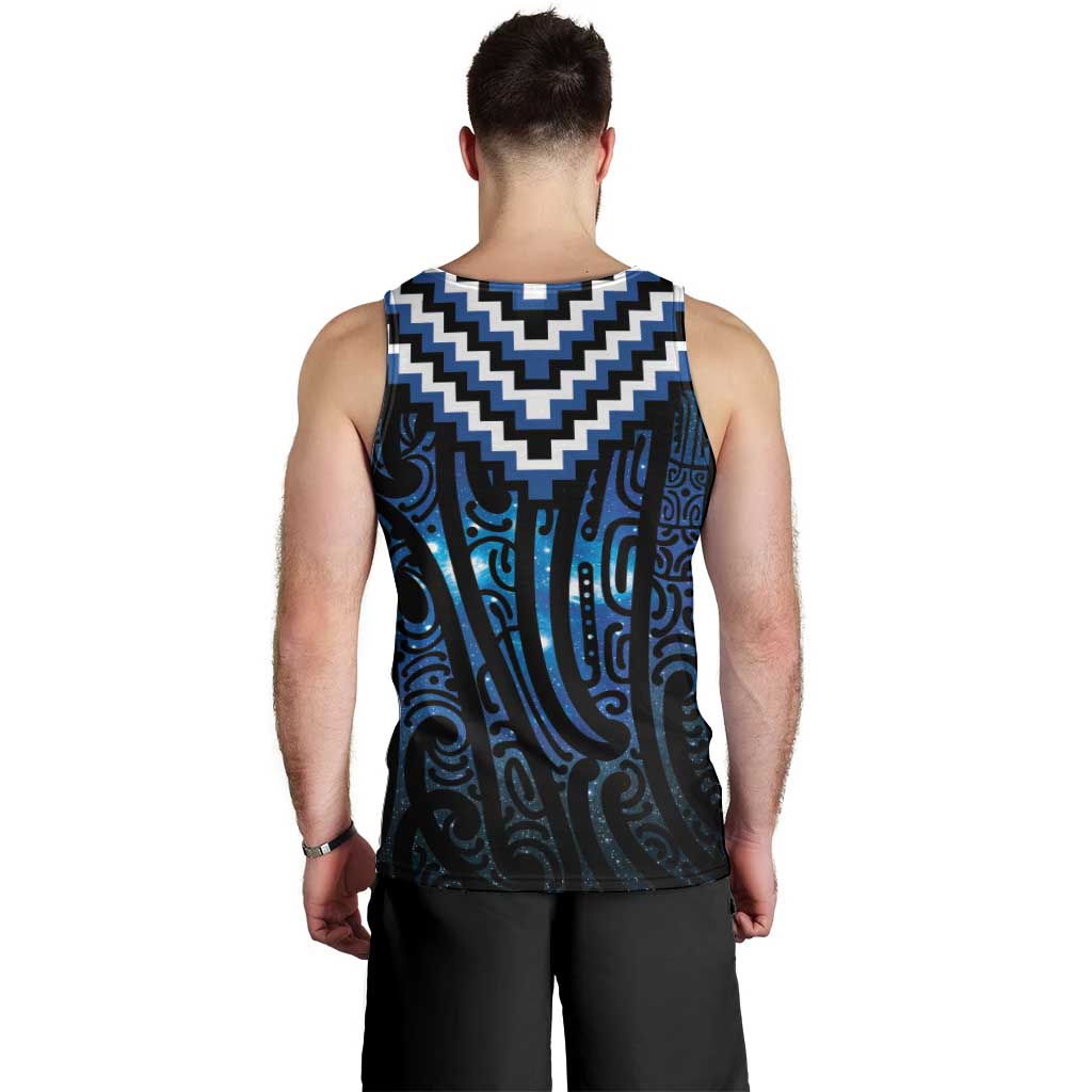 New Zealand Matariki Men Tank Top Galaxy Poutama Motifs