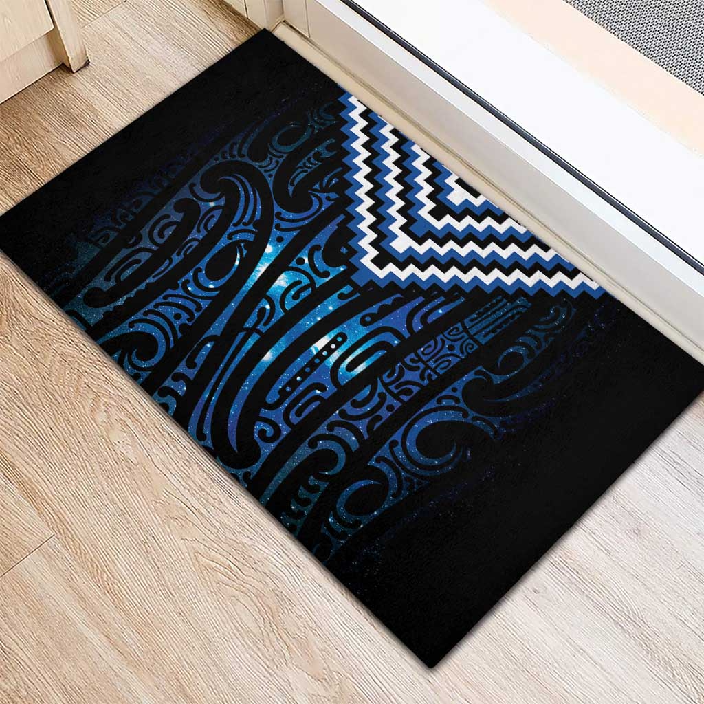 New Zealand Matariki Rubber Doormat Galaxy Poutama Motifs