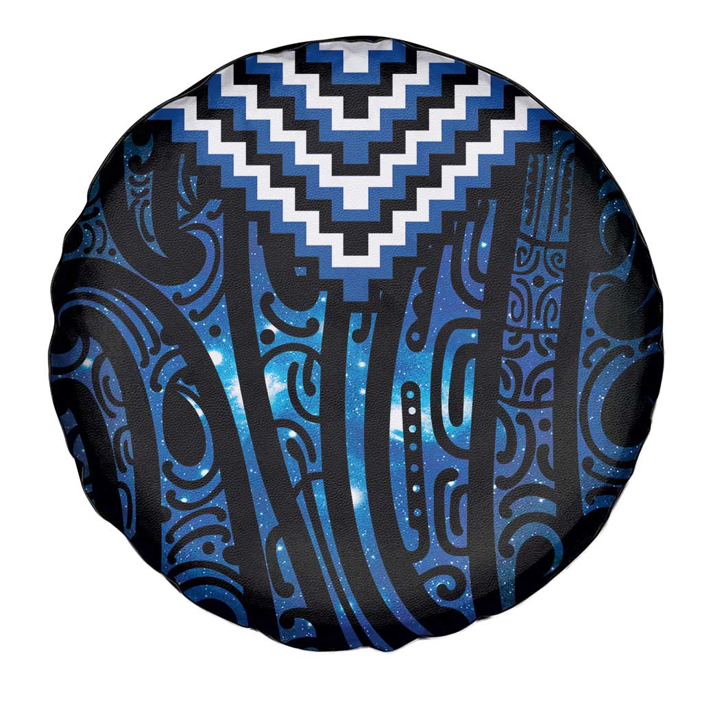 New Zealand Matariki Spare Tire Cover Galaxy Poutama Motifs