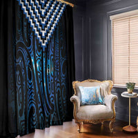 New Zealand Matariki Window Curtain Galaxy Poutama Motifs