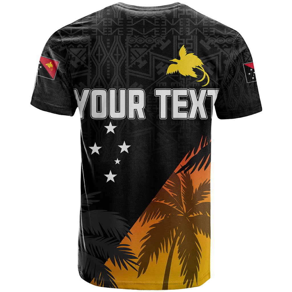 Custom PNG Hunters Rugby T Shirt Palm Trees Simple LT7 - Polynesian Pride