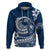 Polynesian Plumeria Hoodie Ride The Waves Navy Blue LT7 Navy Blue - Polynesian Pride