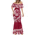 Polynesian Plumeria Mermaid Dress Ride The Waves - Burgundy LT7 - Polynesian Pride