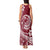 Polynesian Plumeria Tank Maxi Dress Ride The Waves - Burgundy LT7 - Polynesian Pride