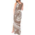 Polynesian Plumeria Tank Maxi Dress Ride The Waves - Beige LT7 - Polynesian Pride