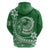 Polynesian Plumeria Hoodie Ride The Waves Green LT7 - Polynesian Pride