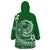 Polynesian Plumeria Wearable Blanket Hoodie Ride The Waves - Green LT7 - Polynesian Pride