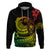 Polynesian Plumeria Hoodie Ride The Waves Reggae LT7 Reggae - Polynesian Pride