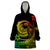 Polynesian Plumeria Wearable Blanket Hoodie Ride The Waves - Reggae LT7 One Size Reggae - Polynesian Pride