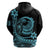 Polynesian Plumeria Hoodie Ride The Waves Turquoise LT7 - Polynesian Pride