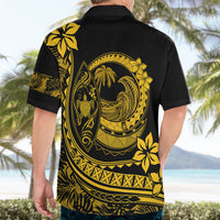 Polynesian Plumeria Hawaiian Shirt Ride The Waves - Yellow LT7 - Polynesian Pride