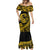 Polynesian Plumeria Mermaid Dress Ride The Waves - Yellow LT7 - Polynesian Pride