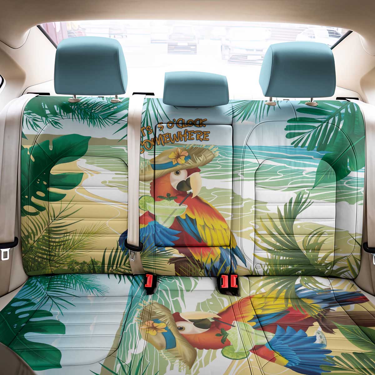Aloha Hawaii It's 5 o'clock Somewhere Back Car Seat Cover - Polynesian Pride