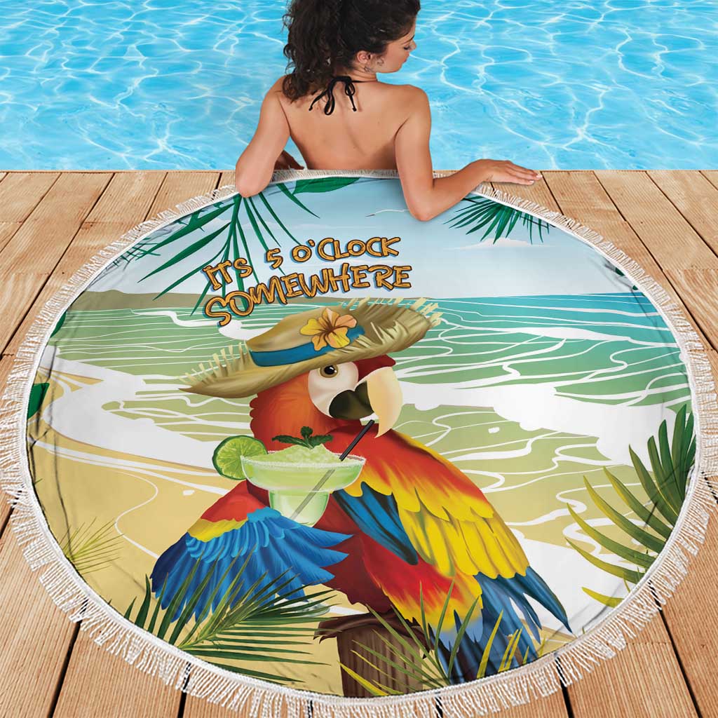 Aloha Hawaii It's 5 o'clock Somewhere Beach Blanket - Polynesian Pride