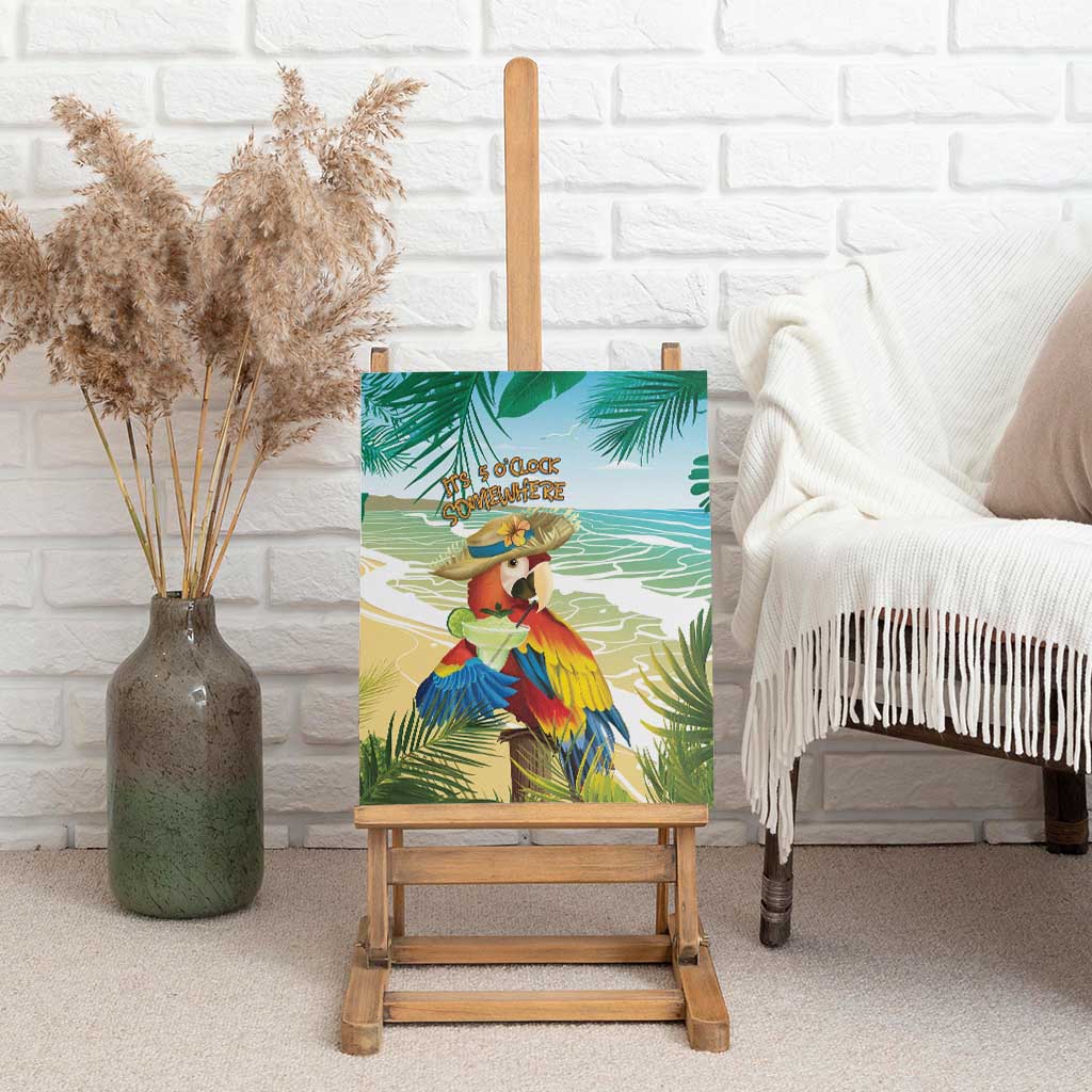 Aloha Hawaii It's 5 o'clock Somewhere Canvas Wall Art - Polynesian Pride