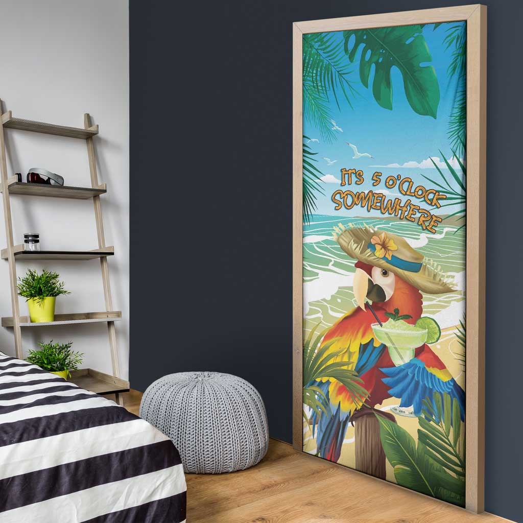 Aloha Hawaii It's 5 o'clock Somewhere Door Cover - Polynesian Pride