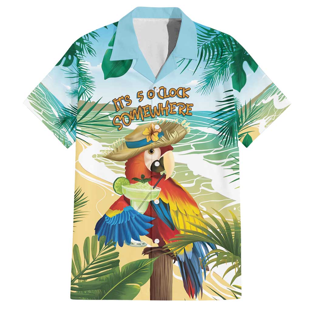 Aloha Hawaii It's 5 o'clock Somewhere Family Matching Off Shoulder Maxi Dress and Hawaiian Shirt - Polynesian Pride