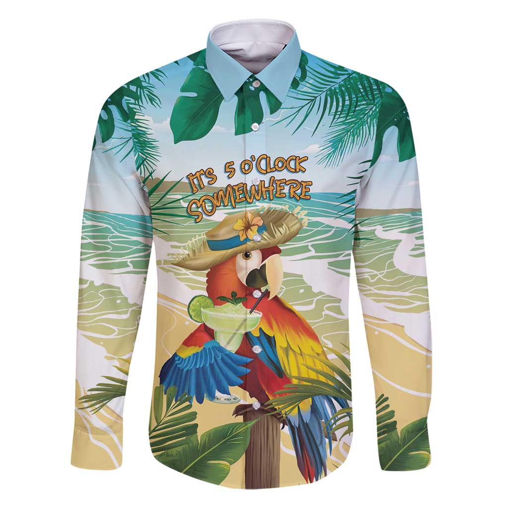 Aloha Hawaii It's 5 o'clock Somewhere Family Matching Summer Maxi Dress and Hawaiian Shirt - Polynesian Pride