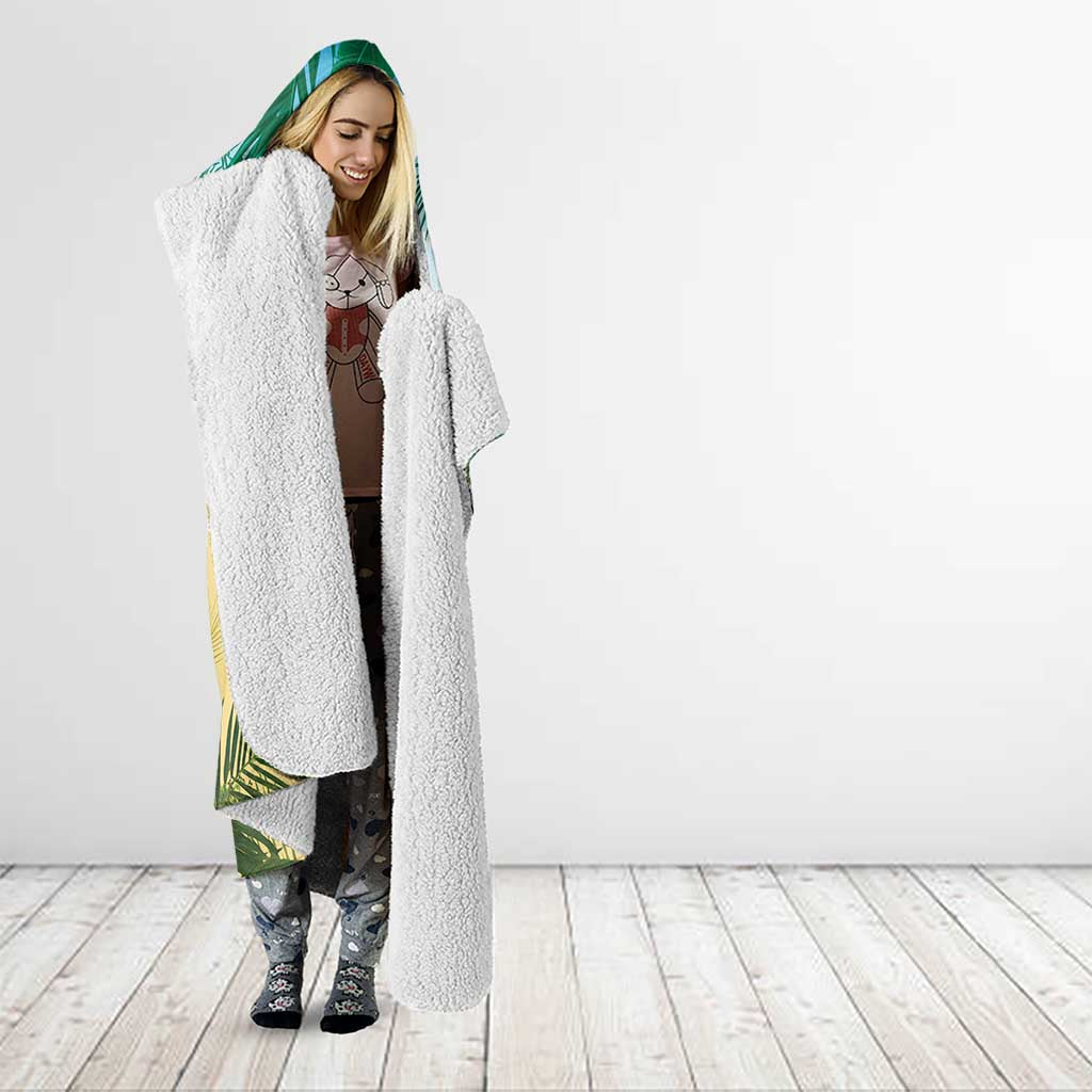 Aloha Hawaii It's 5 o'clock Somewhere Hooded Blanket - Polynesian Pride