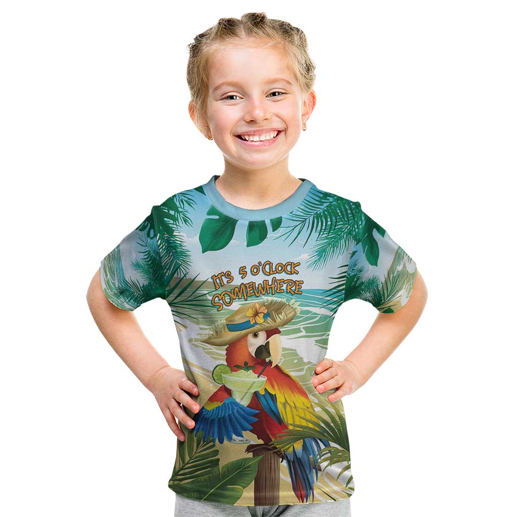Aloha Hawaii It's 5 o'clock Somewhere Kid T Shirt - Polynesian Pride