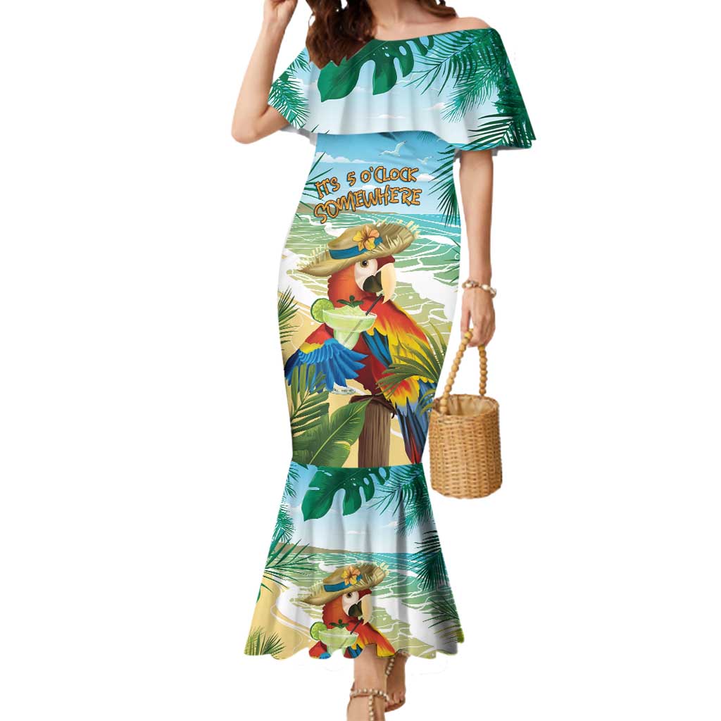 Aloha Hawaii It's 5 o'clock Somewhere Mermaid Dress - Polynesian Pride