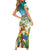 Aloha Hawaii It's 5 o'clock Somewhere Short Sleeve Bodycon Dress - Polynesian Pride