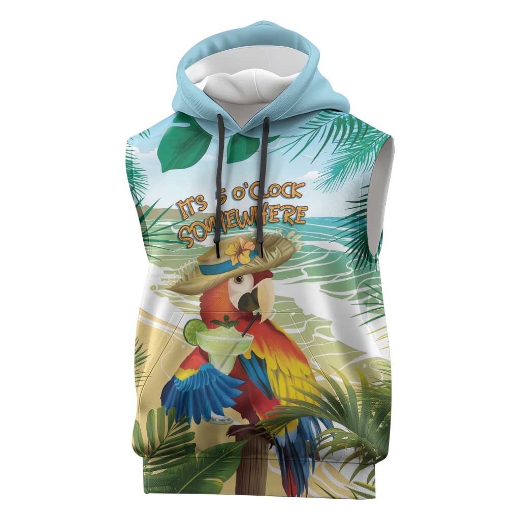 Aloha Hawaii It's 5 o'clock Somewhere Sleeveless Hoodie - Polynesian Pride