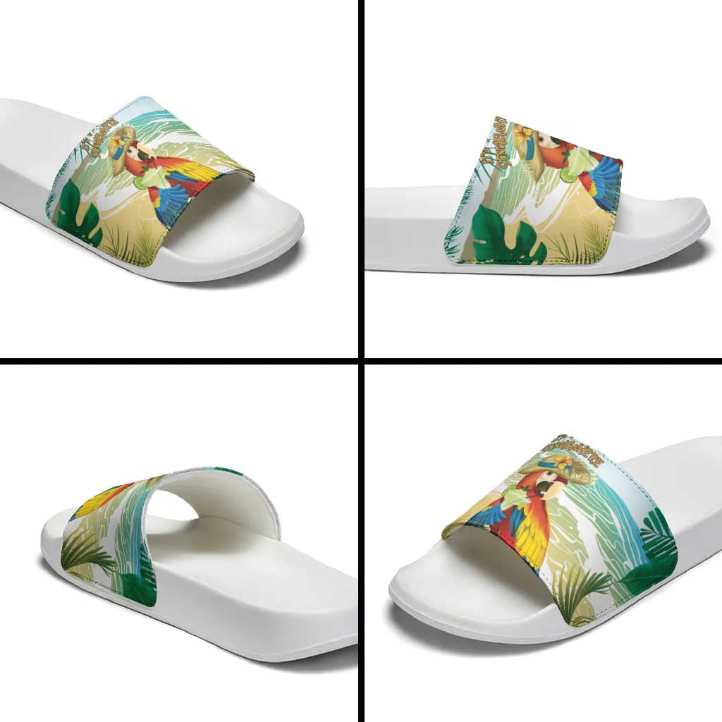 Aloha Hawaii It's 5 o'clock Somewhere Slide Sandals - Polynesian Pride