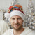 Crimson Red Tropical Christmas Hawaii Tapa Christmas Santa Hat Aloha Santa Drink Party - Polynesian Pride