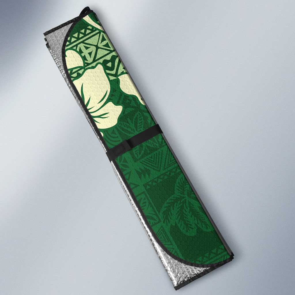 Moss Green Tropical Christmas Hawaii Tapa Auto Sun Shade Aloha Santa Drink Party LT7 - Polynesian Pride