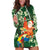 Moss Green Tropical Christmas Hawaii Tapa Hoodie Dress Aloha Santa Drink Party - Polynesian Pride