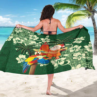 Moss Green Tropical Christmas Hawaii Tapa Sarong Aloha Santa Drink Party - Polynesian Pride