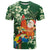 Moss Green Tropical Christmas Hawaii Tapa T Shirt Aloha Santa Drink Party - Polynesian Pride