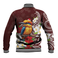 Felis Pasgua Guam Baseball Jacket Christmas Sihek Kingfisher with Guasali