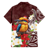 Felis Pasgua Guam Family Matching Puletasi and Hawaiian Shirt Christmas Sihek Kingfisher with Guasali LT7 - Polynesian Pride