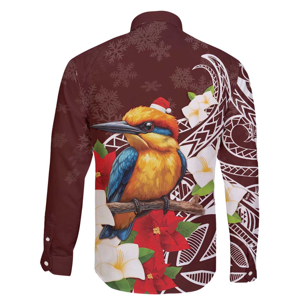 Felis Pasgua Guam Family Matching Puletasi and Hawaiian Shirt Christmas Sihek Kingfisher with Guasali LT7 - Polynesian Pride