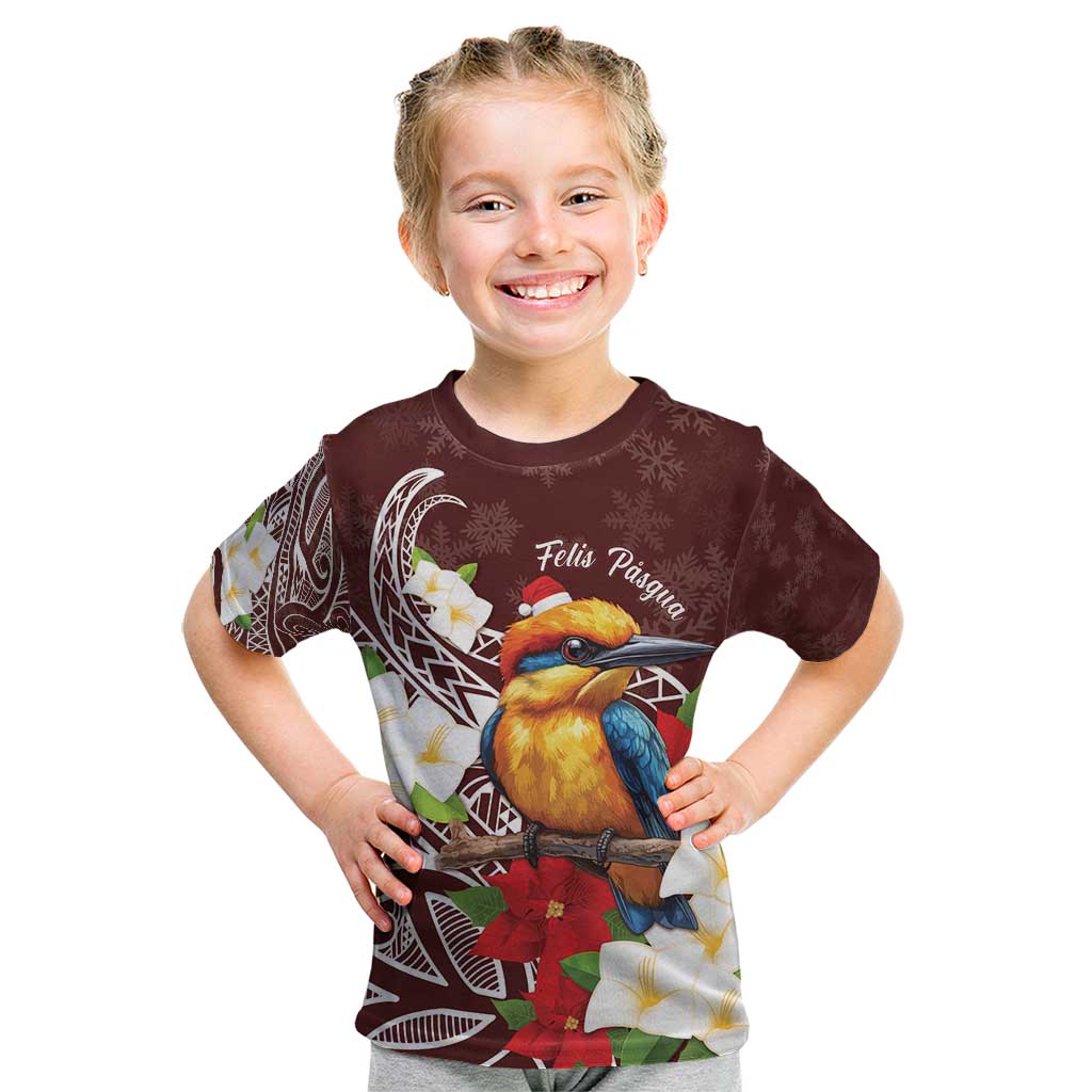 Felis Pasgua Guam Kid T Shirt Christmas Sihek Kingfisher with Guasali