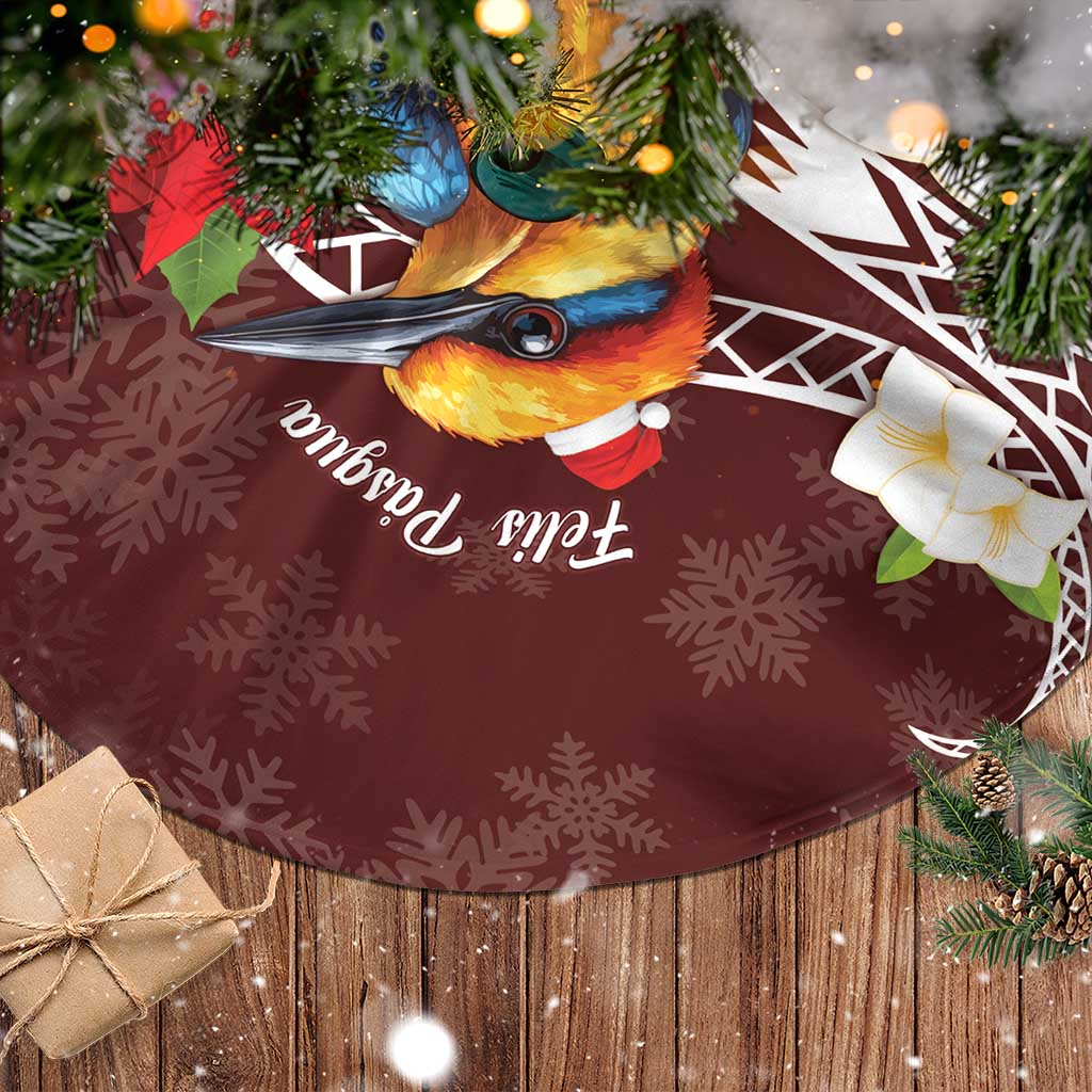 Felis Pasgua Guam Tree Skirt Christmas Sihek Kingfisher with Guasali