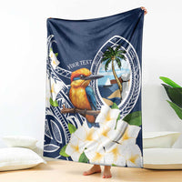Hafa Adai Guam Blanket Sihek Guam Kingfisher with Guasali