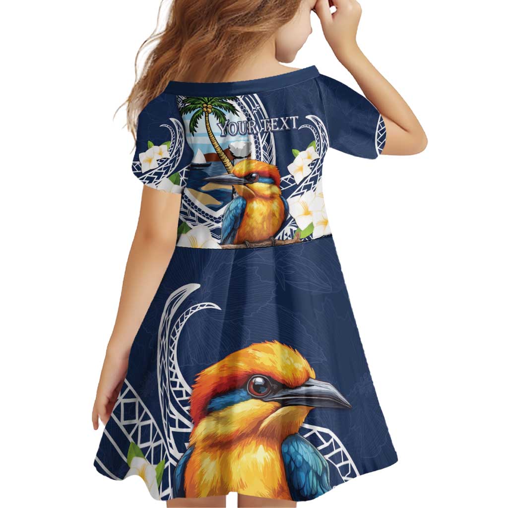 Hafa Adai Guam Family Matching Puletasi and Hawaiian Shirt Sihek Guam Kingfisher with Guasali LT7 - Polynesian Pride