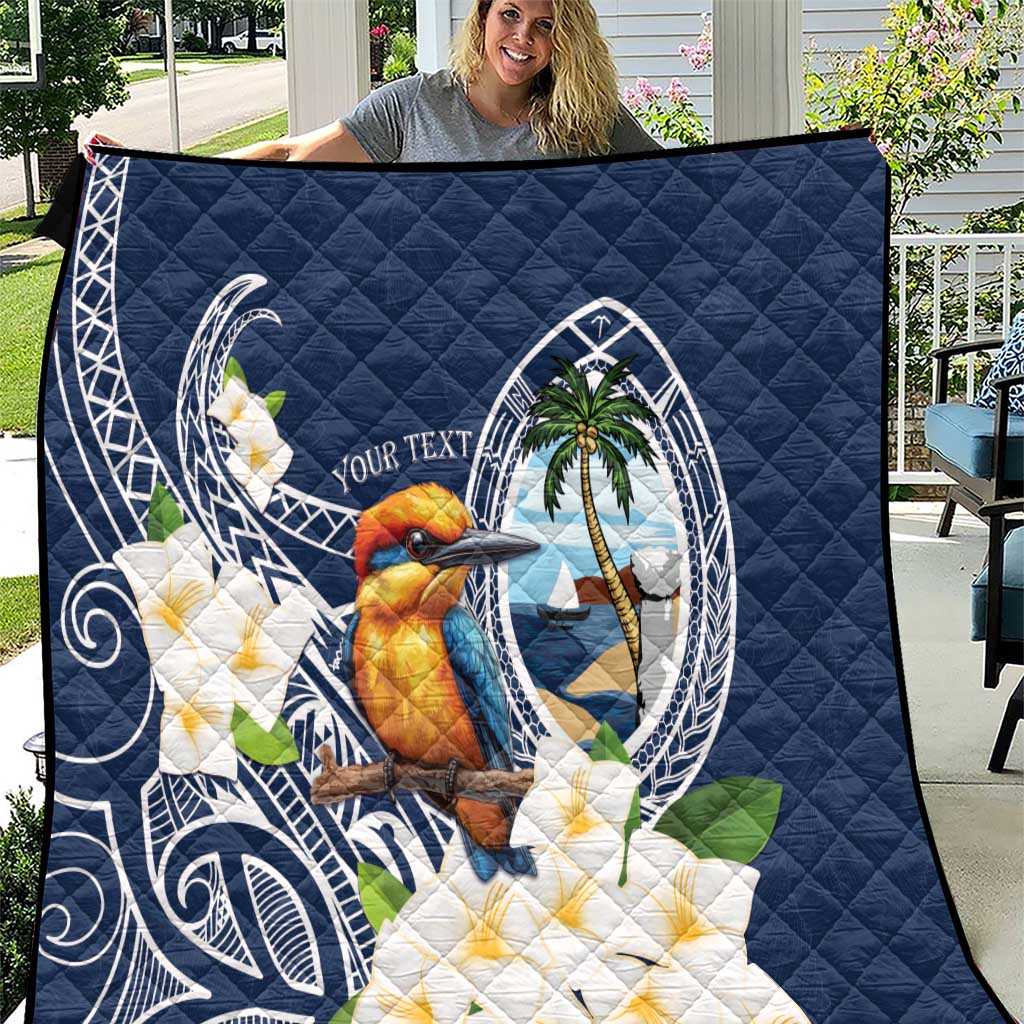 Hafa Adai Guam Quilt Sihek Guam Kingfisher with Guasali