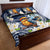 Hafa Adai Guam Quilt Bed Set Sihek Guam Kingfisher with Guasali