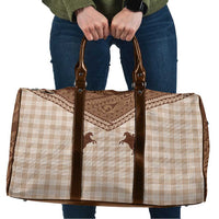 Aloha Hawaii Cowboys Paniolo Travel Bag Beige Palaka - Polynesian Pride
