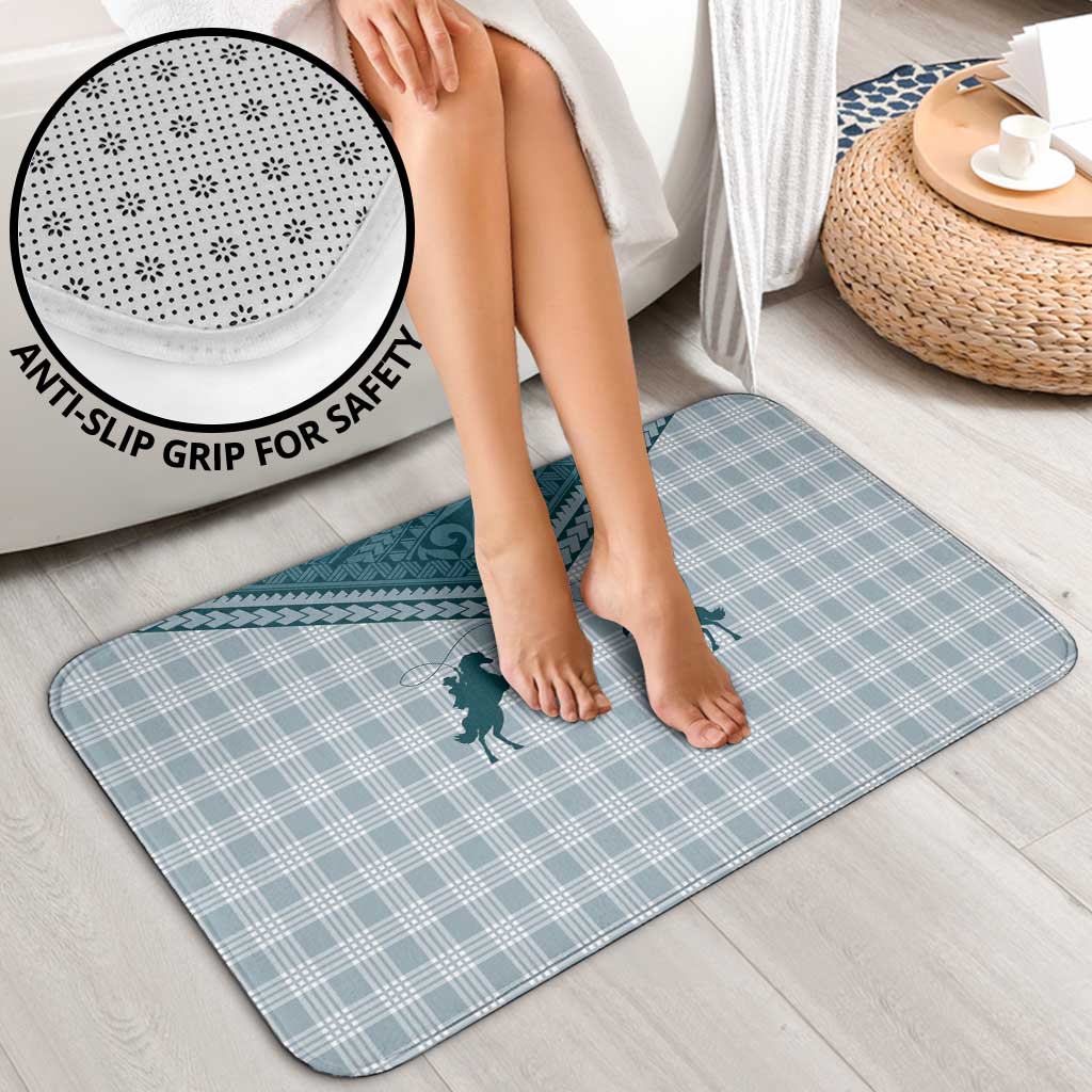 Aloha Hawaii Cowboys Paniolo Bathroom Set Teal Palaka - Polynesian Pride