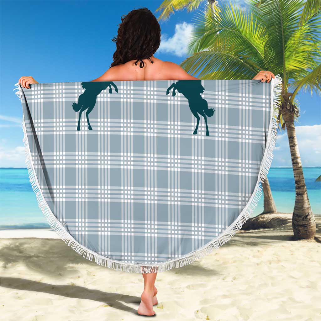 Aloha Hawaii Cowboys Paniolo Beach Blanket Teal Palaka - Polynesian Pride