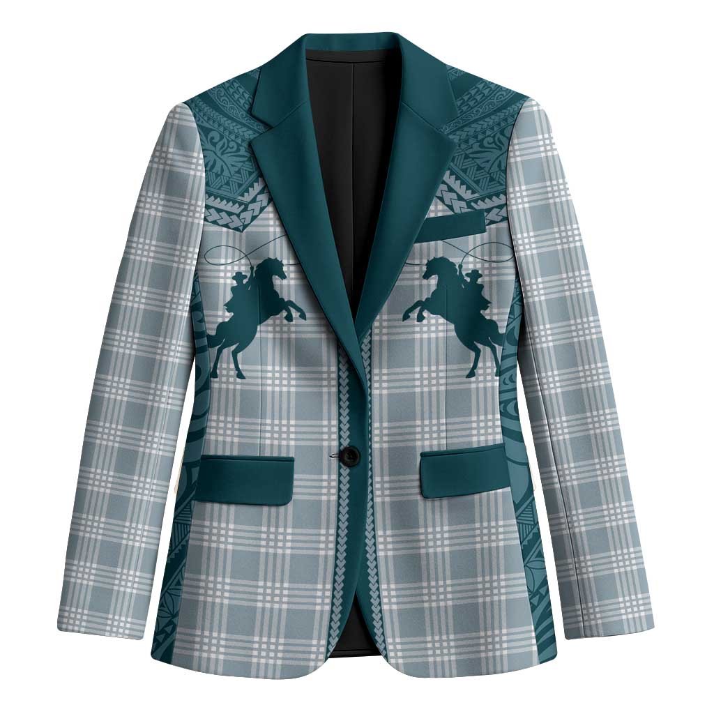 Aloha Hawaii Cowboys Paniolo Blazer Teal Palaka - Polynesian Pride