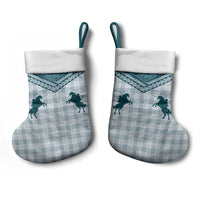Aloha Hawaii Cowboys Paniolo Christmas Stocking Teal Palaka - Polynesian Pride